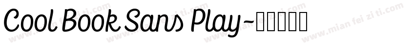 Cool Book Sans Play字体转换